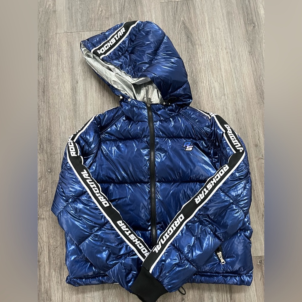 ROCKSTAR | Blue Puffer Jacket